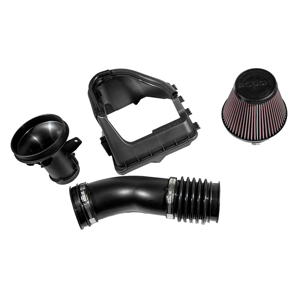 ROUSH Performance ® 421239 - Plastic Black Cold Air Intake System with Red ...