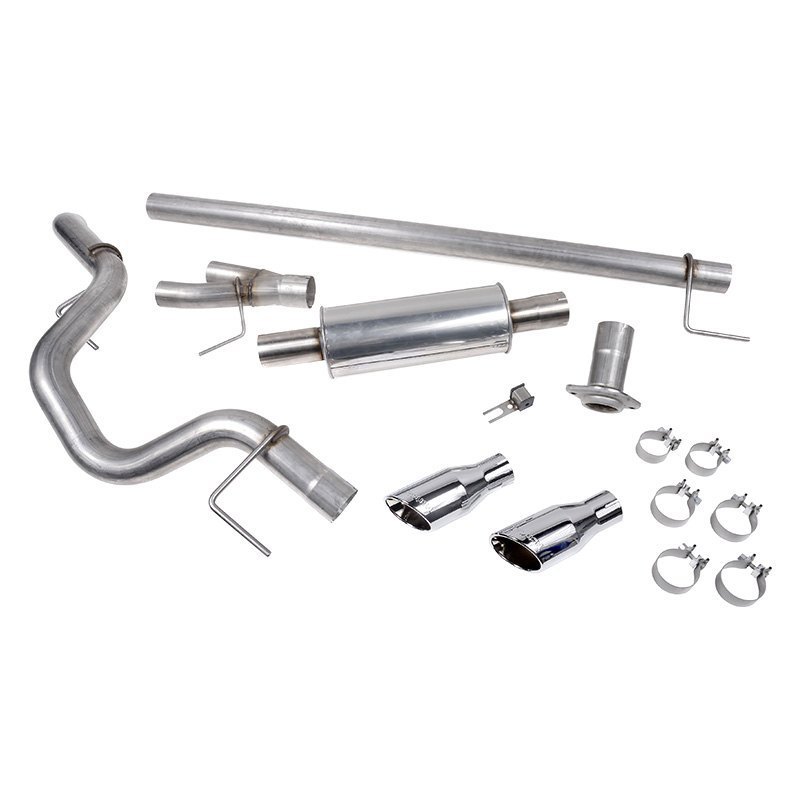 ROUSH Performance ® 421985 - Stainless Steel Cat-Back Exhaust System with S...