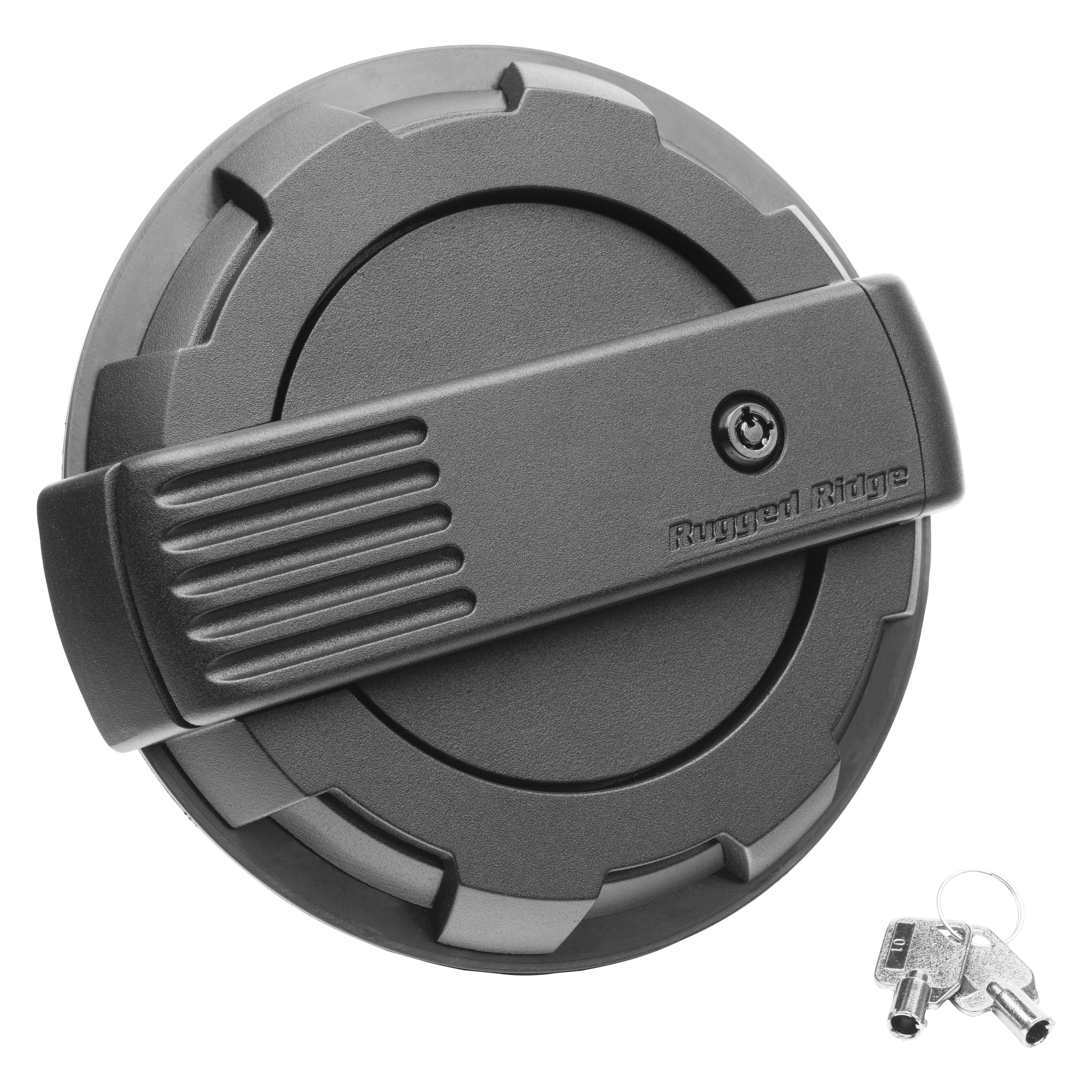 Rugged Ridge® 11425.17 Elite Locking Black Fuel Door