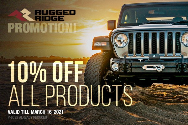 Rugged Ridge March Promotion - 10% OFF | Jeep Wrangler Forum