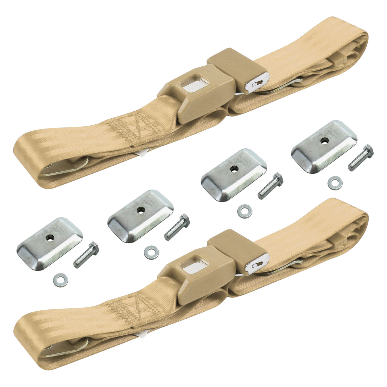 SafeTBoy STBD12DD 2 Point Standard Bucket Lap Seat Belts With