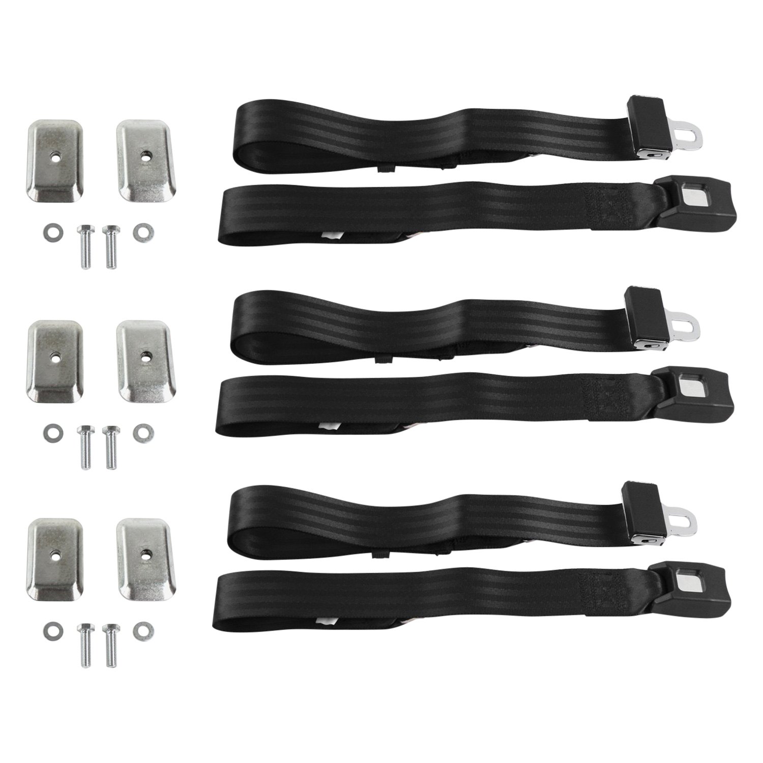 SafeTBoy® STBD14C7 2Point Standard Buckle Bench Lap Seat Belts with