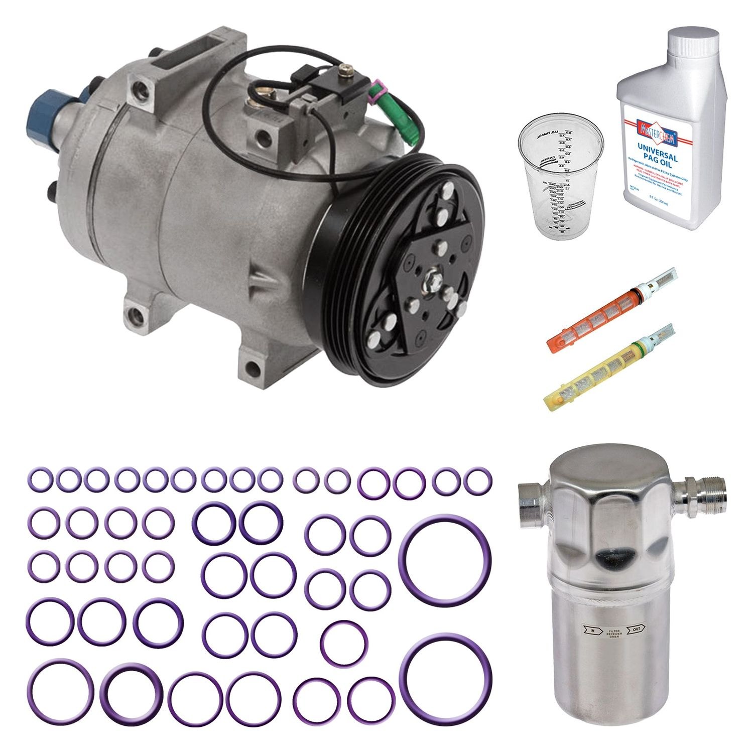 Santech® P9640726 A/C Compressor and Component Kit