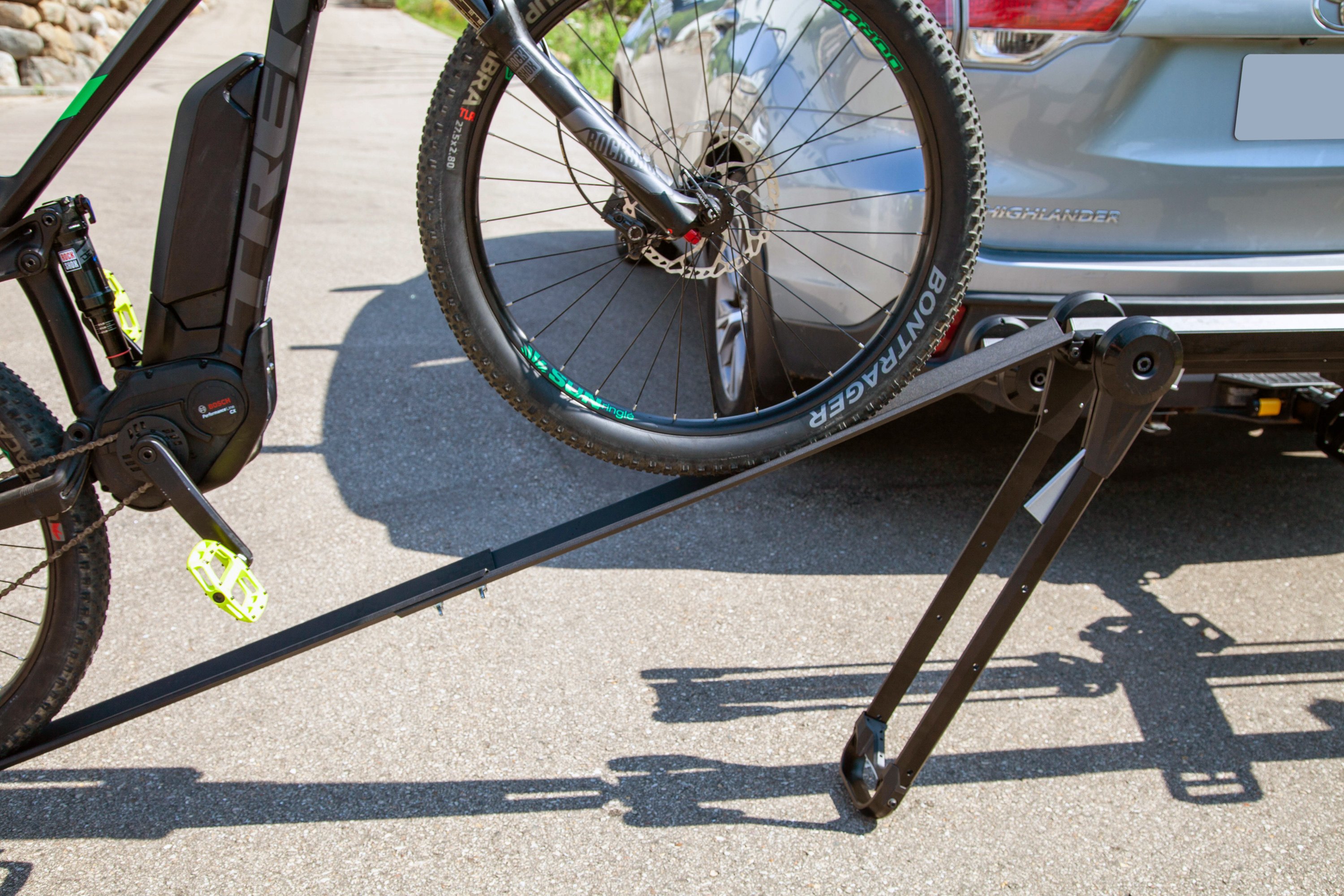 bike rack with ramp