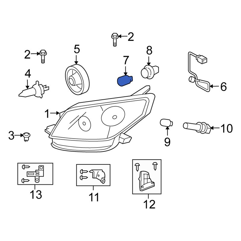 Scion OE 9098113043 Back Up Light Bulb