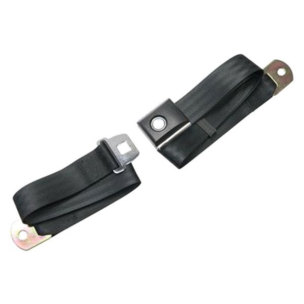 Scott Drake® SBBKPBSB72 Not Retractable Push Button Seat Belt, Black