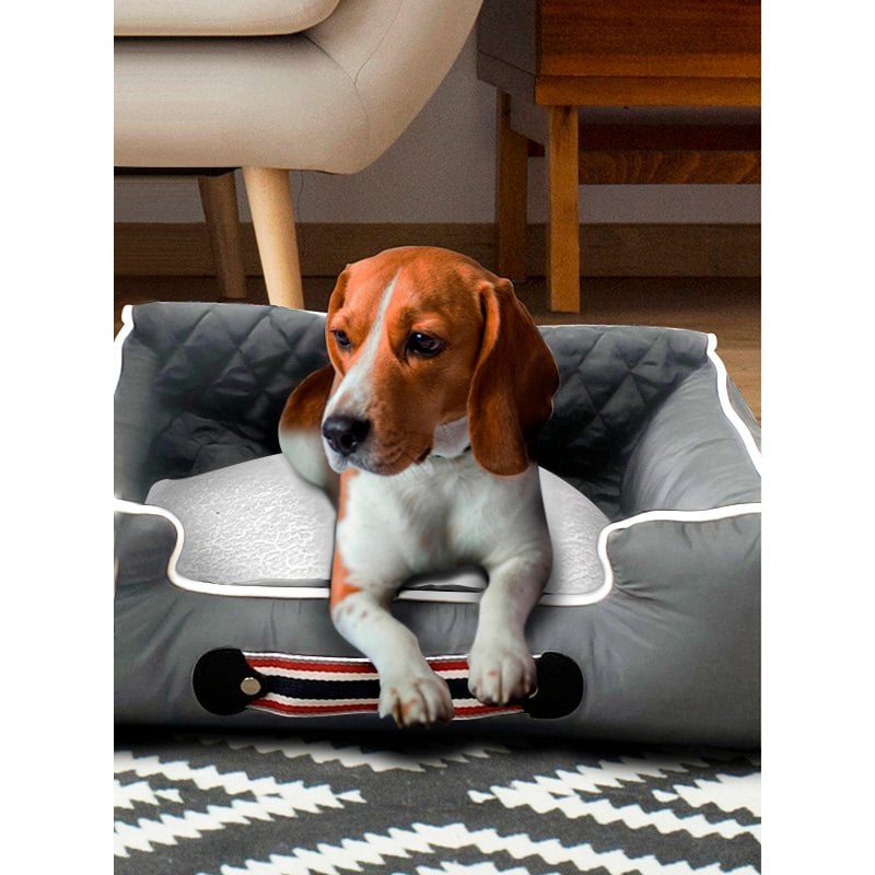 Seat Armour® Komfort2Go Gray Car Pet Bed and Seat Cover