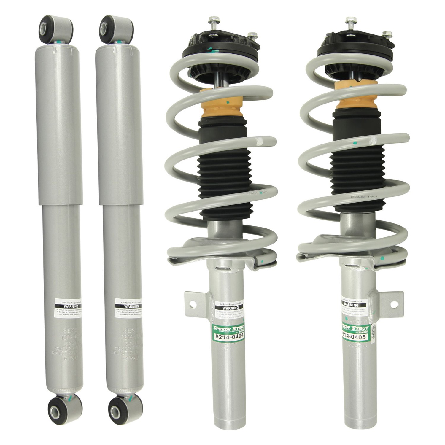 SenSen® 105800SH Front and Rear Complete Strut and Shock Kit