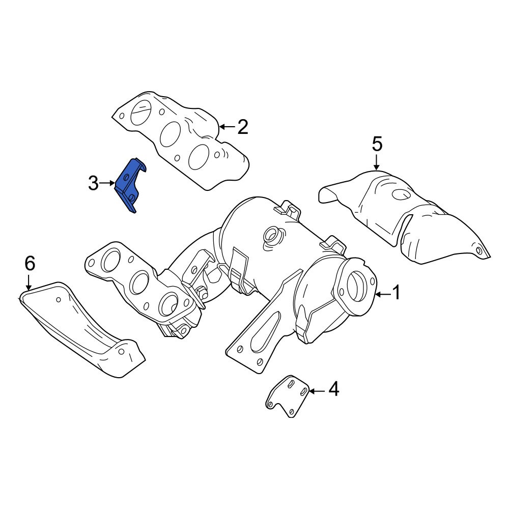 Smart OE 1321420140 Exhaust Manifold Bracket