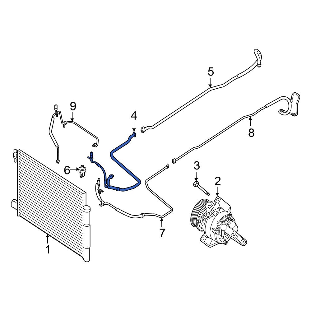 Smart OE 4538303901 A/C Refrigerant Discharge Hose