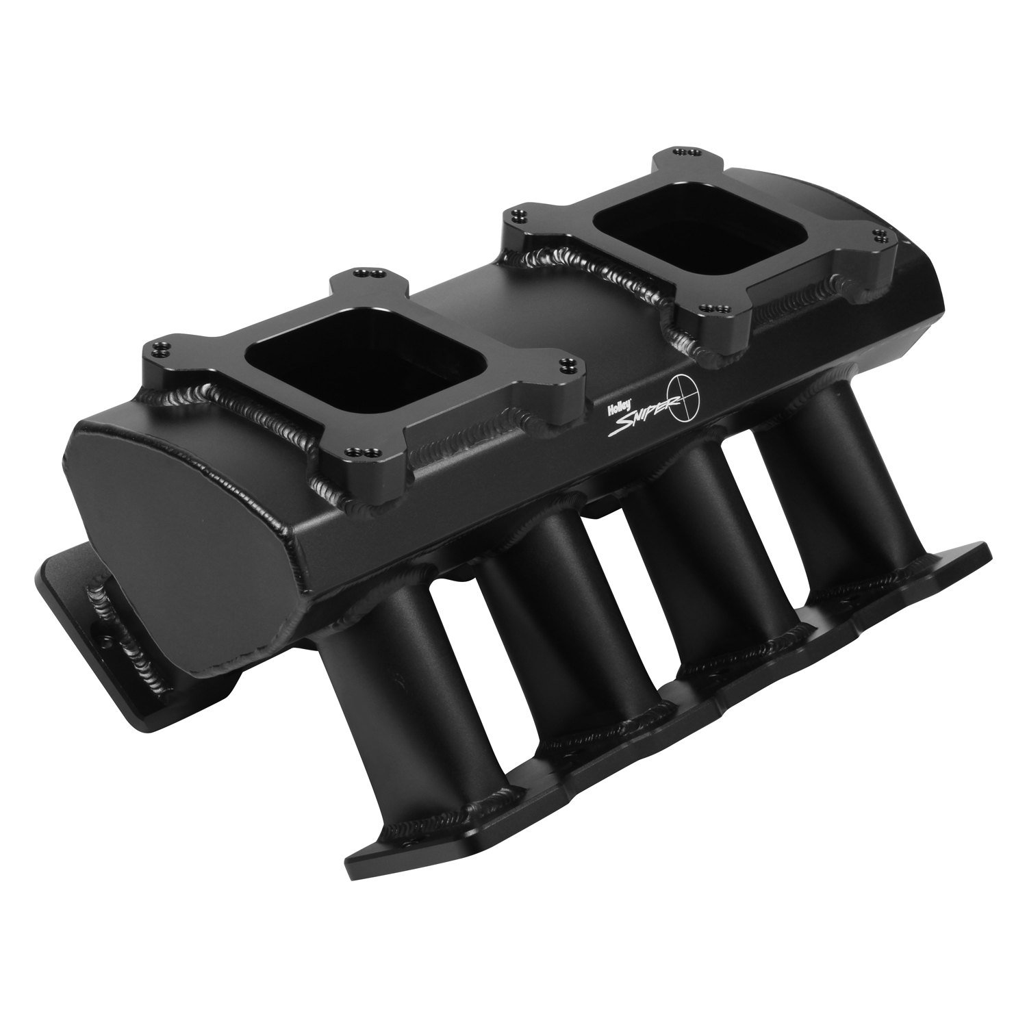 Sniper ® 823062 - Hi-Ram Dual Quad Sheet Metal Black Anodized Carbureted Fa...
