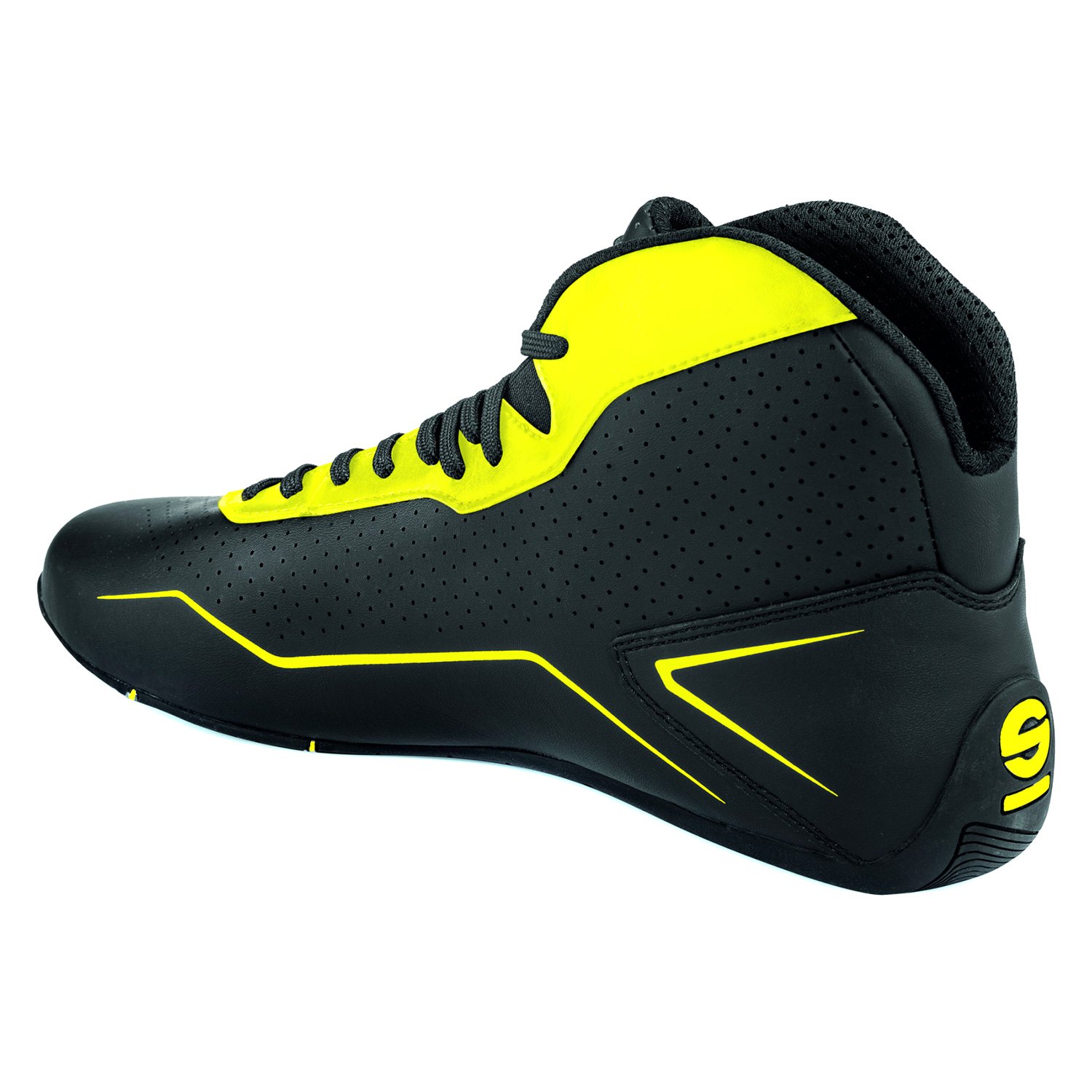 Sparco® 00126936NRGF - K-Pole Series Black/Yellow Fluo 36 Kart Racing Boots