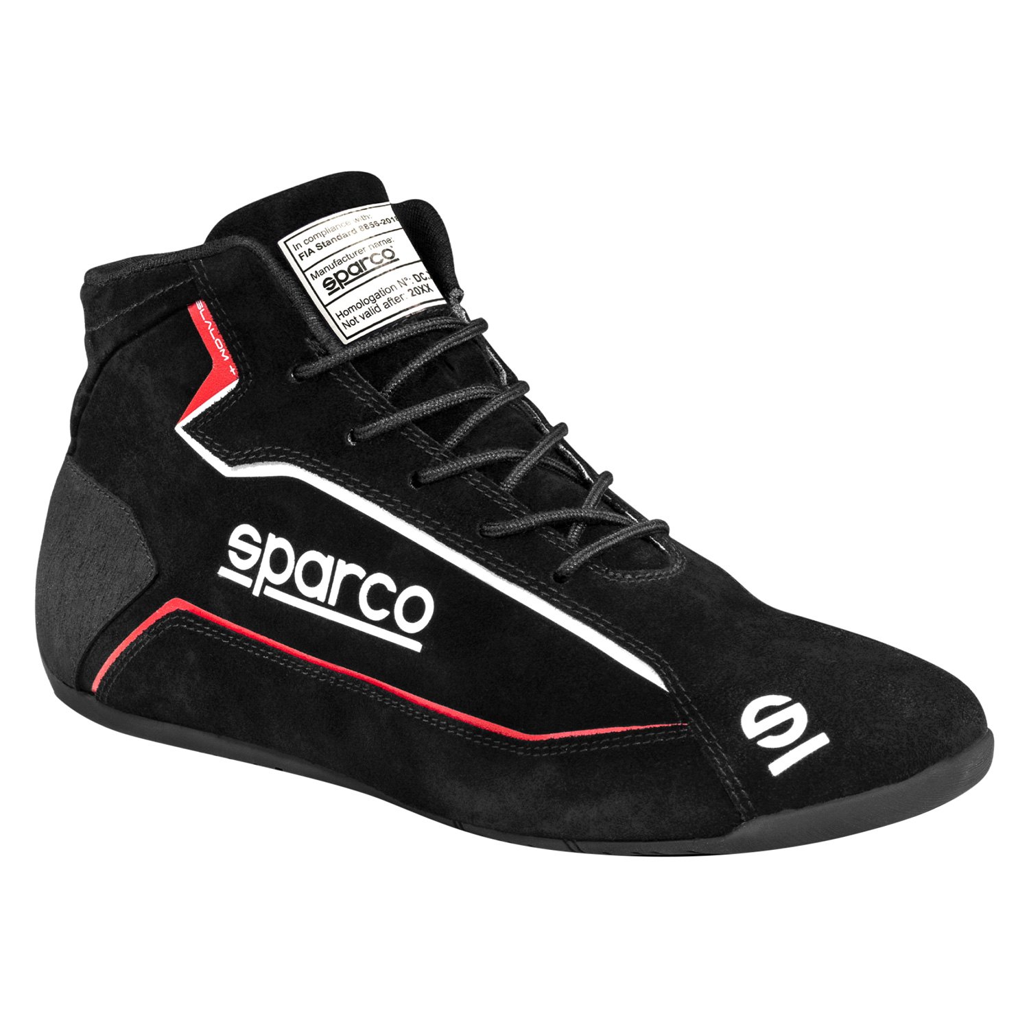 Sparco® 00127439NR - Slalom+ Series Black 39 Racing Shoes