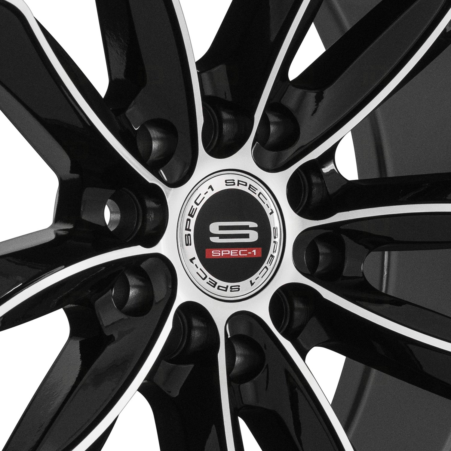 Spec 1® Sp 44 Wheels Gloss Black With Machined Face Rims