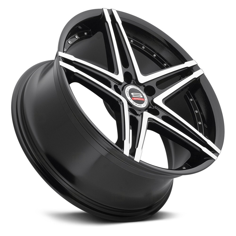 Spec 1® Sp 5 Wheels Gloss Black With Machined Face Rims