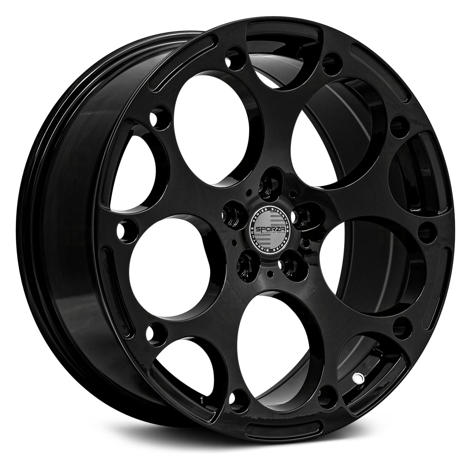 SPORZA® ZERO Wheels - Gloss Black Rims - SPZRO1995BLNK25GB-CFP