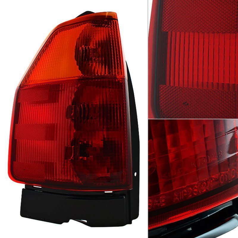 Spyder Xtune® GMC Envoy 2008 Chrome Red/Amber Factory Style Tail Light