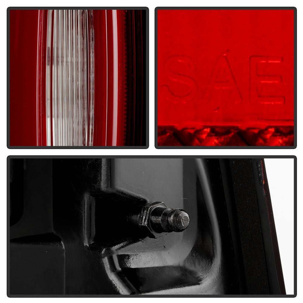 Spyder® ALTJHDRAM19NBSRCOEL Driver Side Chrome/Red Factory