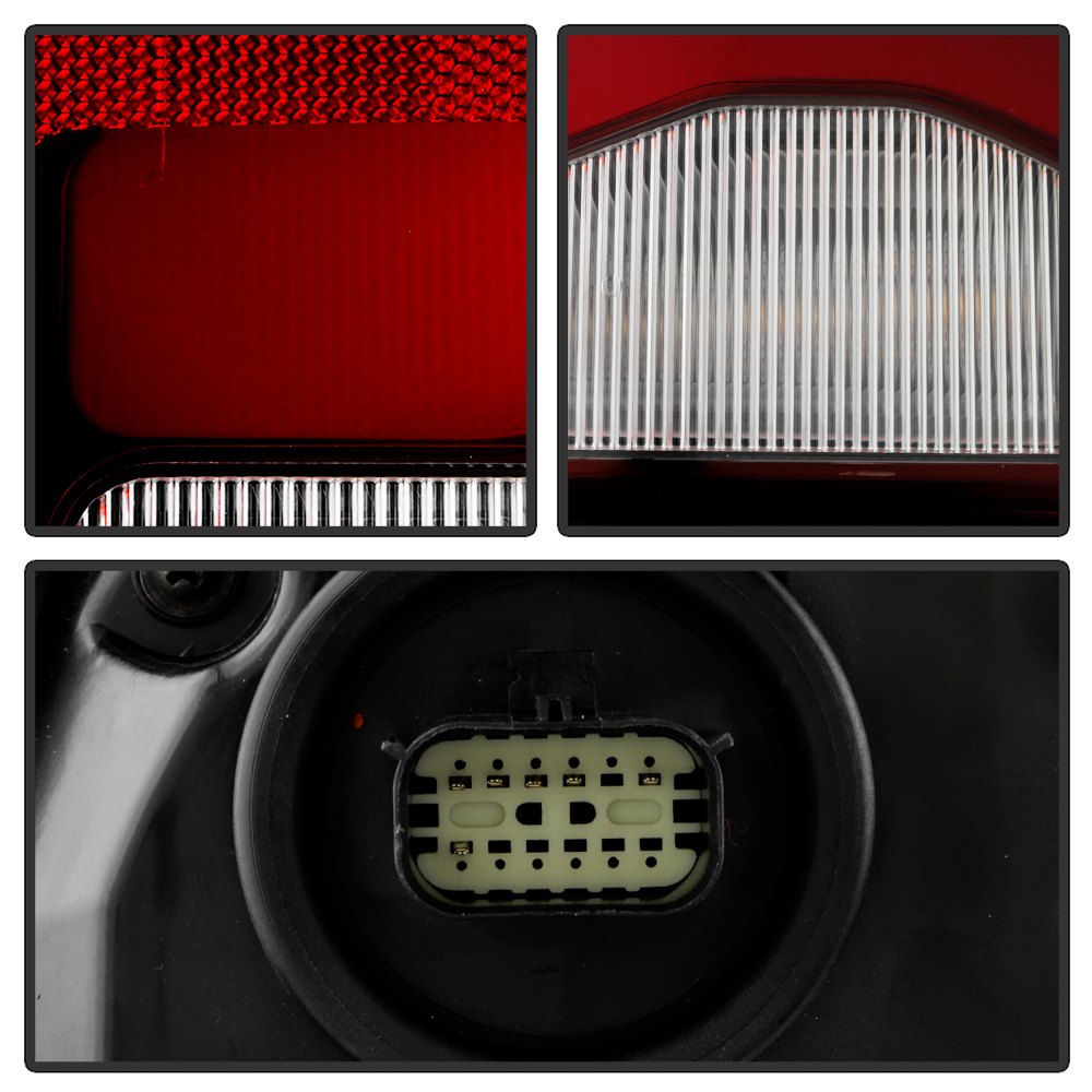 Spyder® ALTJHDRAM19NBSRCOER Passenger Side Chrome/Red Factory