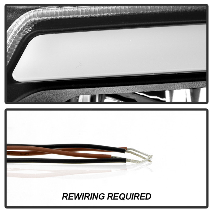 Luci Paraurti Spyder Auto - Ricambio LED Per Personalizzazione Auto, Colore Argento/Chrome, Installazione Diretta - 3