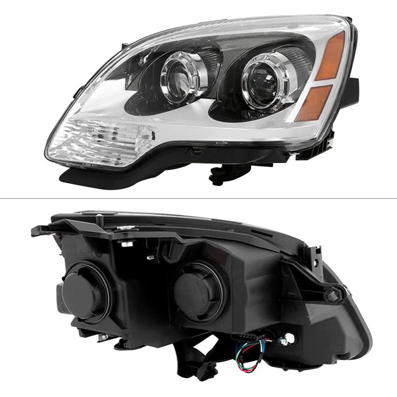 Spyder® HD-JH-GAC07-OE-L - Driver Side Black/Chrome Factory Style Projector  Headlight