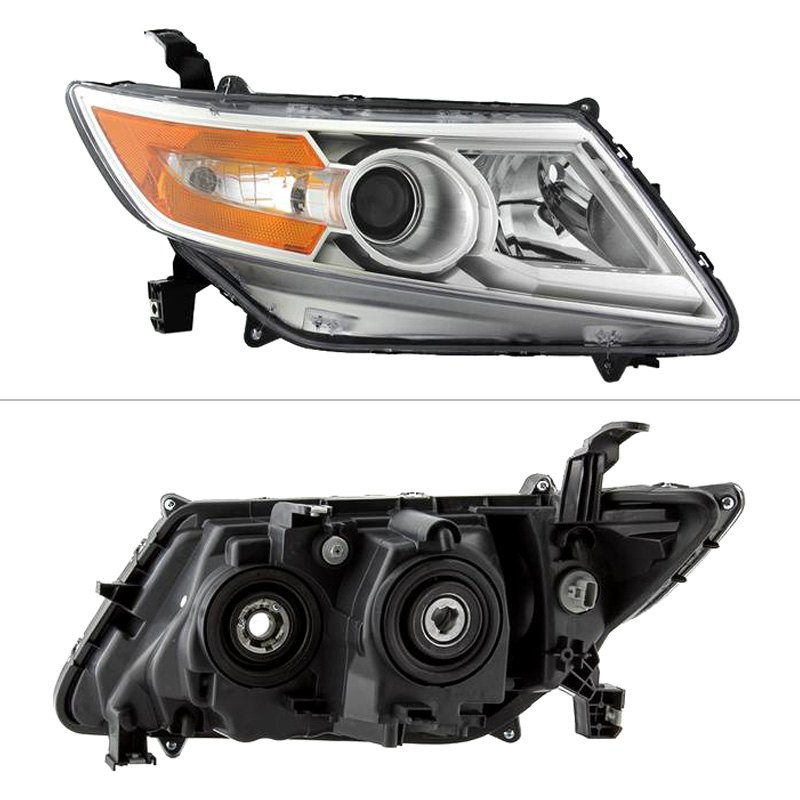 Spyder® Honda Odyssey with Factory Halogen Headlights 2014 Chrome Factory Style Projector