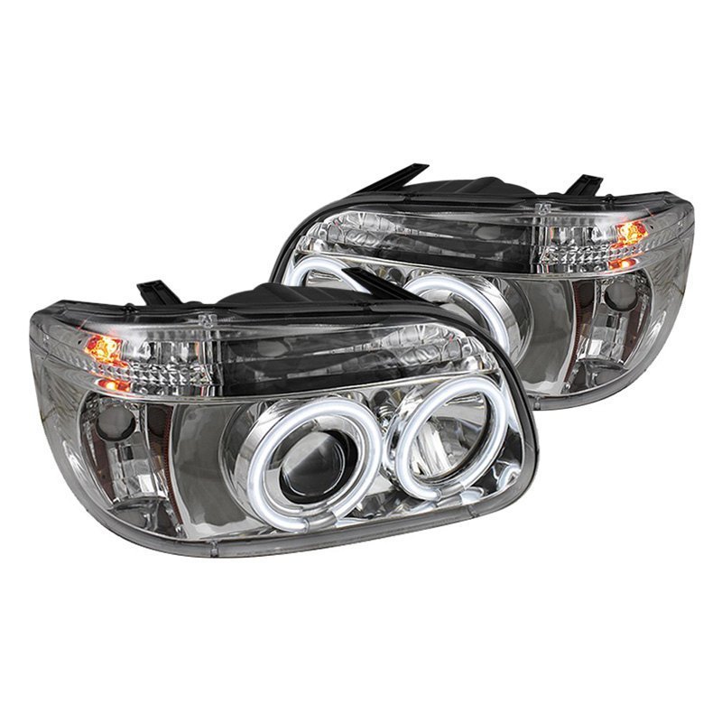 Spyder Ford Explorer Explorer Sport With One Piece Factory Headlights 01 Chrome Halo Projector Headlights