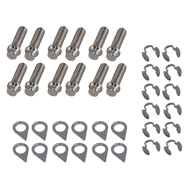 Locking Header Bolt Kit (Grade 8) - Duplex Nickel Finish, Double Hex Head