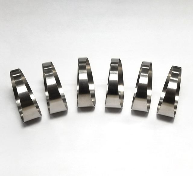 Vibrant 4.00in O.D. T304 SS Pie Cuts - Set of 6