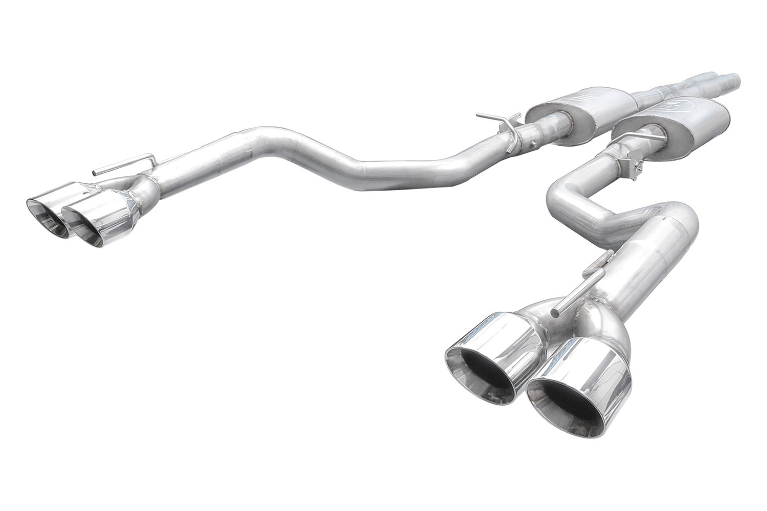 Stainless Works® Chal16cbr4 Redline Series™ 304 Ss Cat Back Exhaust System With Quad Rear Exit 2125