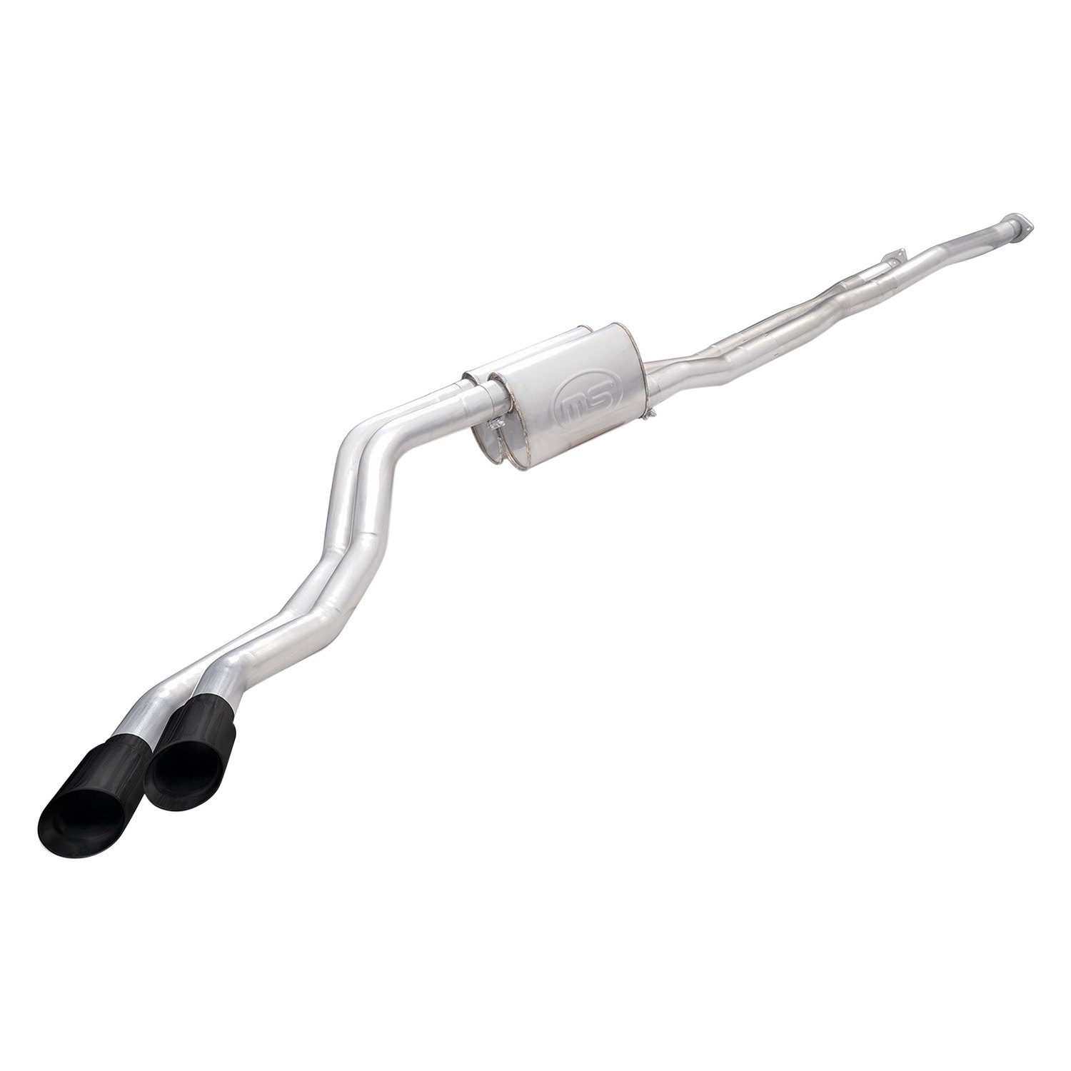 Stainless Works® Toyt14cbr B Redline Series™ 304 Ss Cat Back Exhaust System With Dual Side Exit 0002