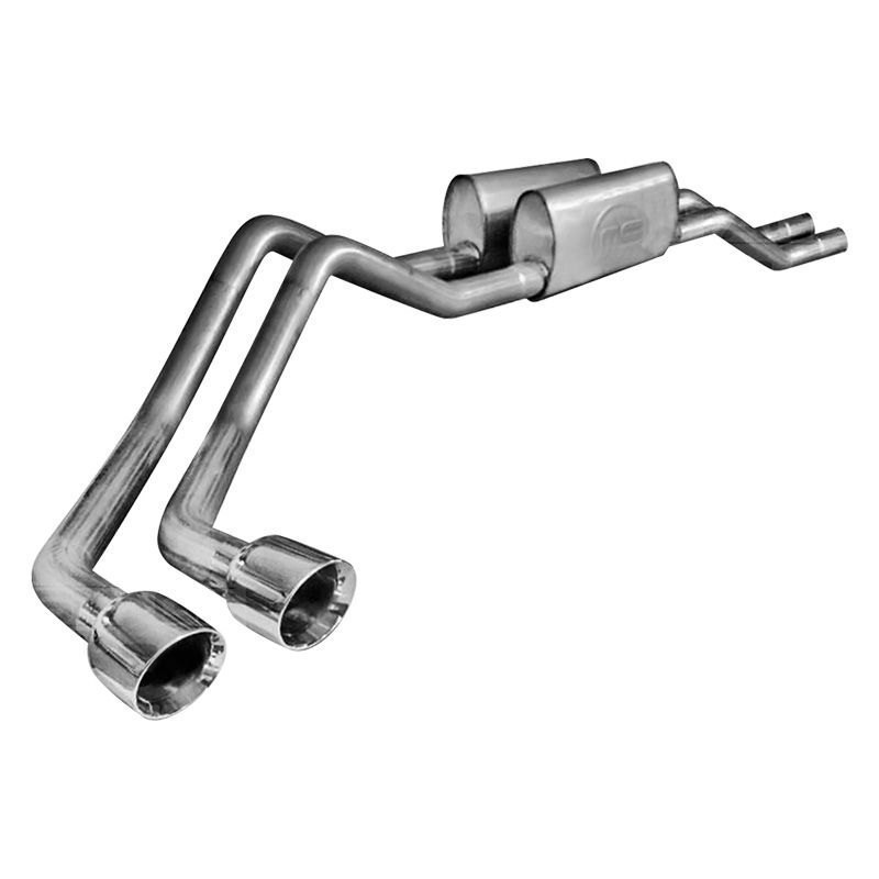 Stainless Works ® - 304 SS Turbo Chambered Dual Cat-Back Exhaust System wit...