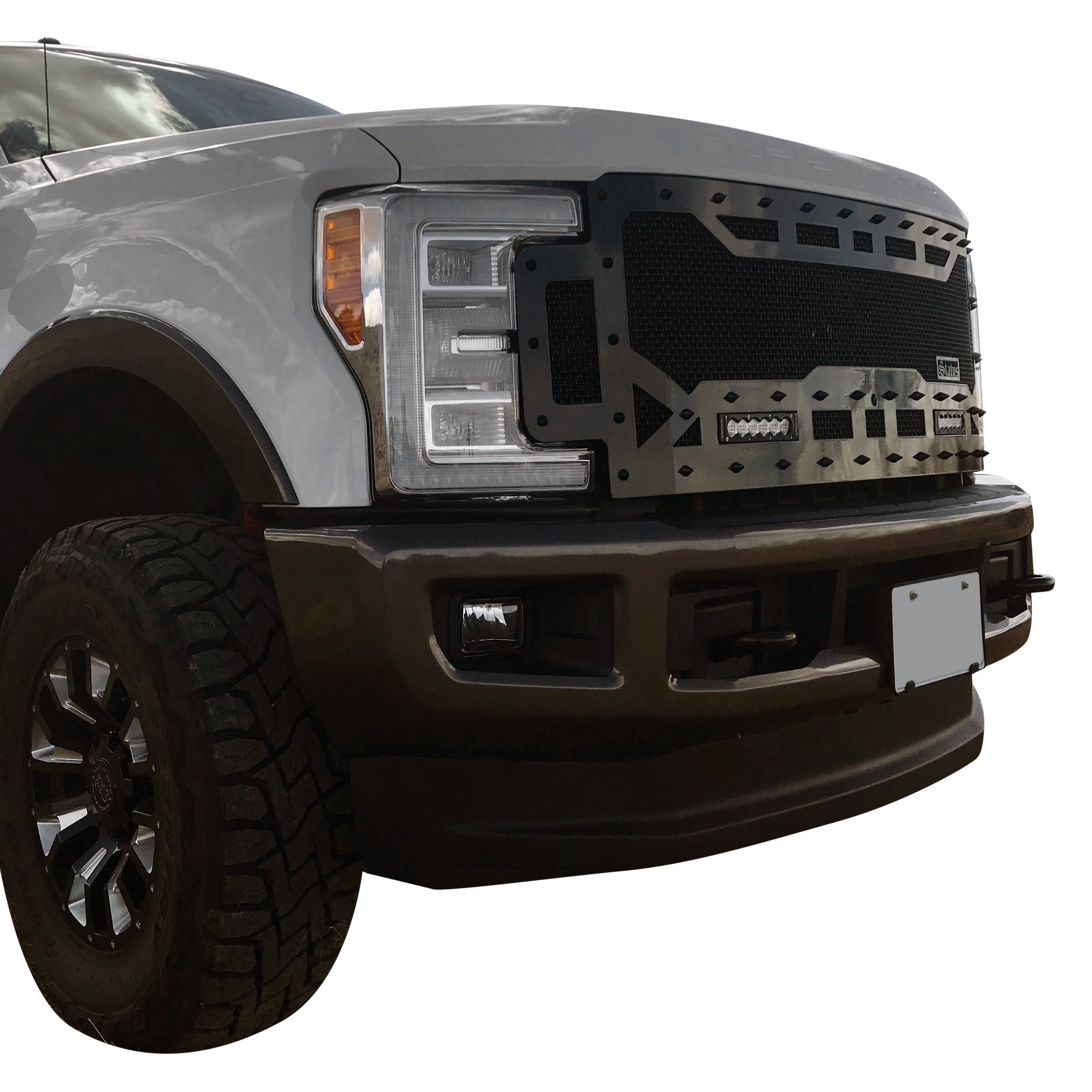 Status Grilles® - Ford F-250 2017 1-Pc SEMA Edition Mesh Main Grille ...