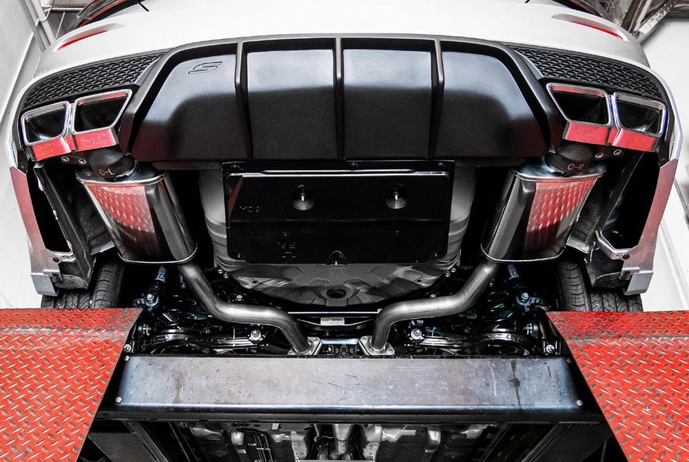 Stillen® 504403 Stainless Steel AxleBack Exhaust System with Split