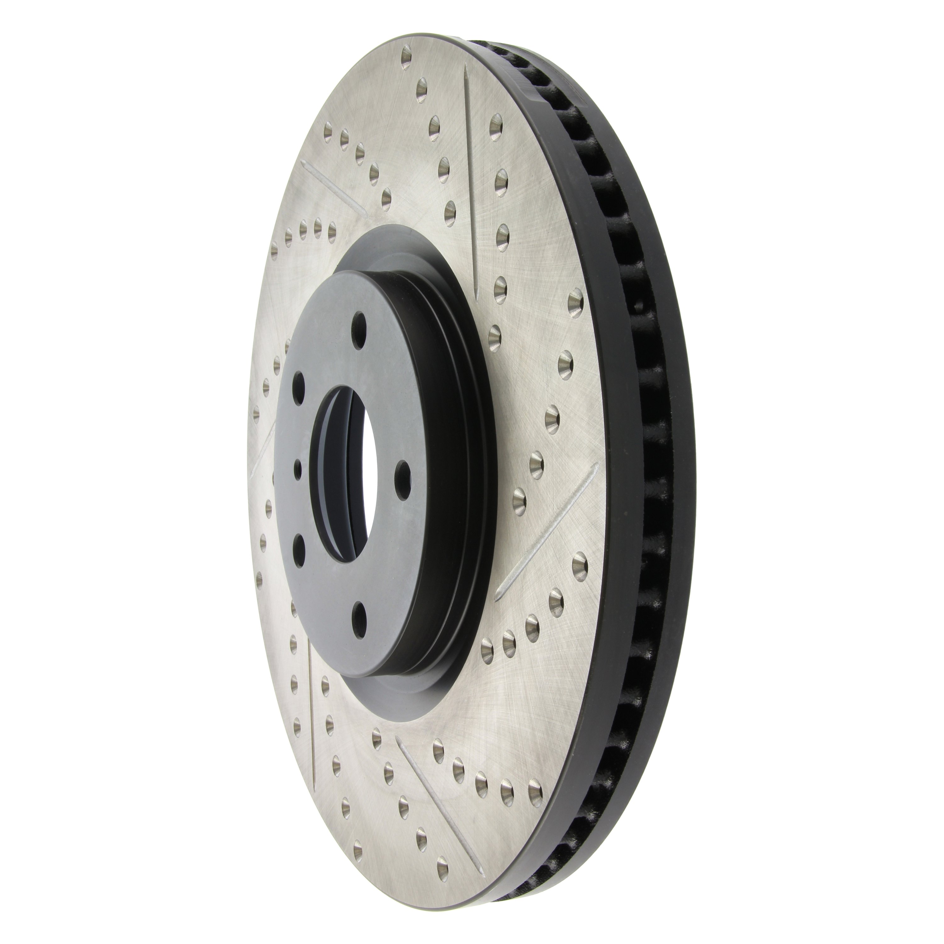 StopTech® Infiniti G37 with Vented Front Rotors 2008 Sport Drilled and Slotted 1Piece Front