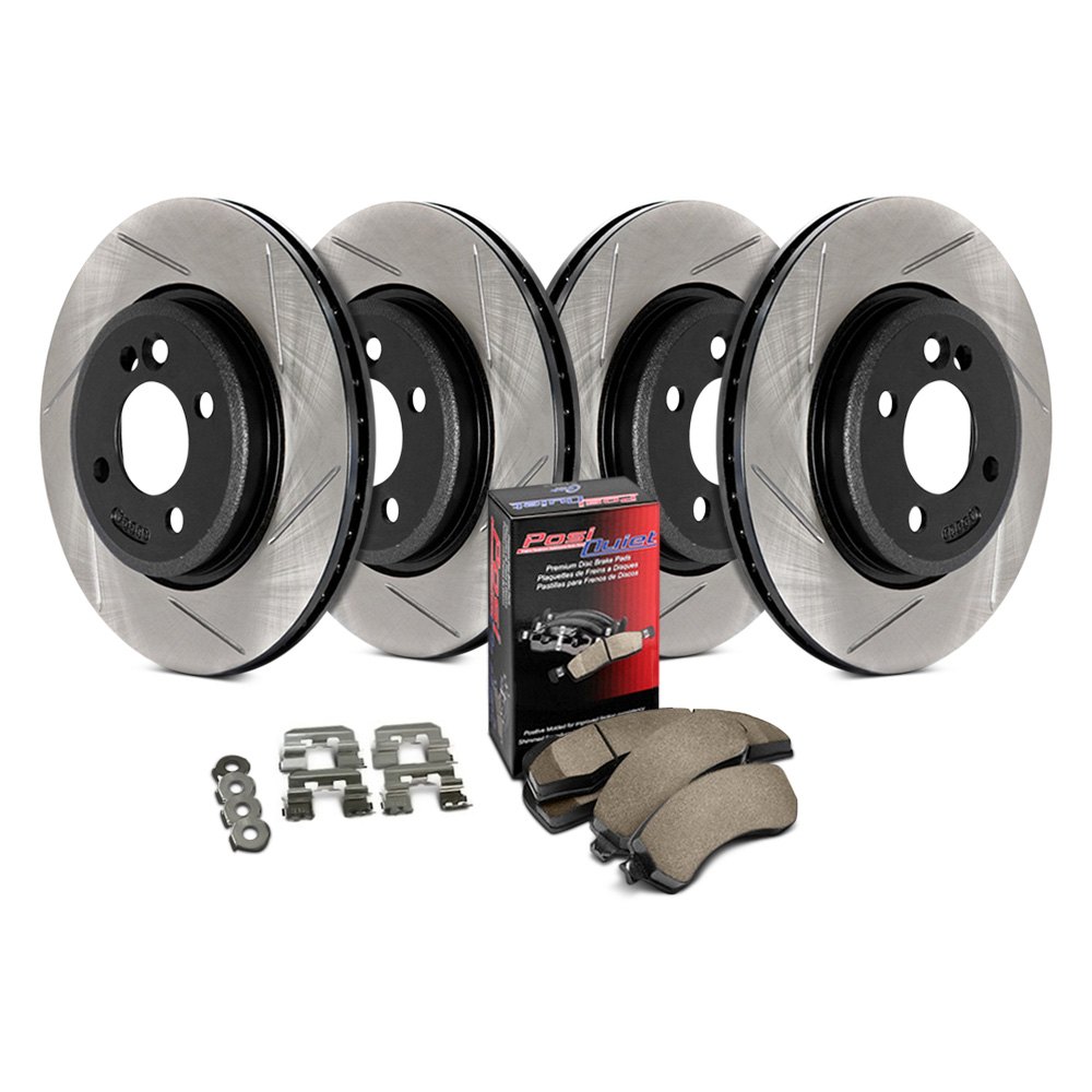 Rear Stoptech 938.67502 Street Axle Pack Drilled & Slotted