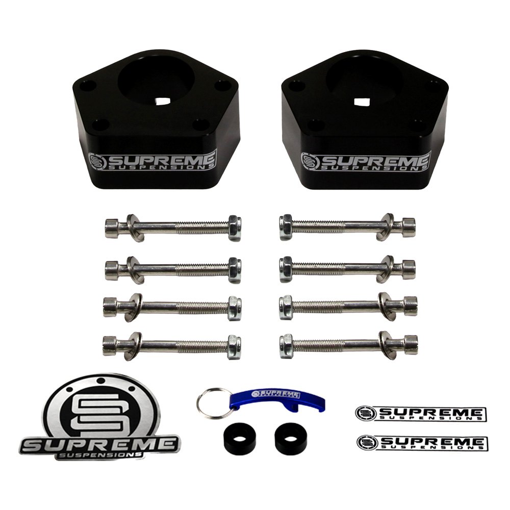Supreme Suspensions® TYPK86FL3000 3" Pro Billet Series Front Strut and Shock Spacers