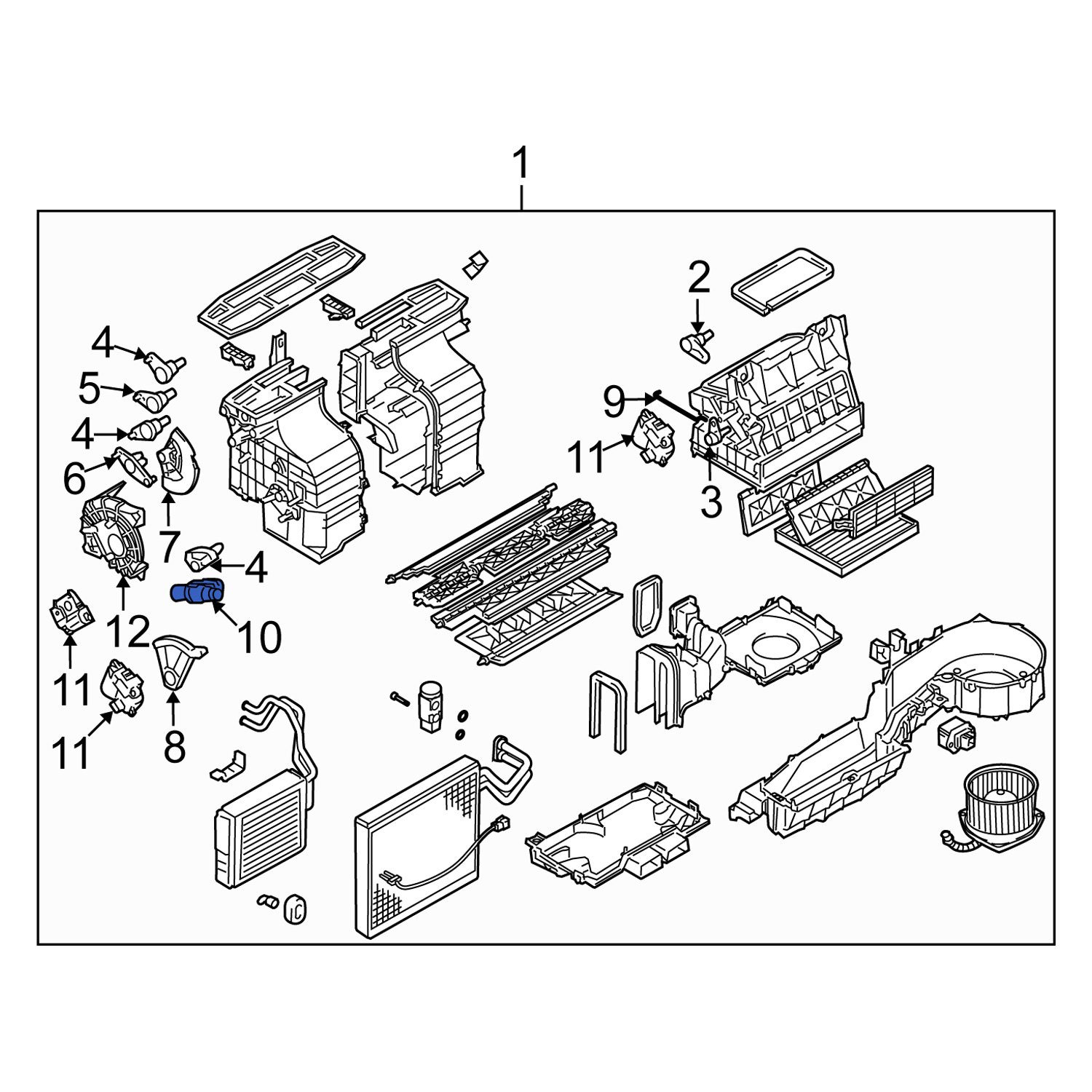 Suzuki OE 9565664J00 Cabin Air Temperature Sensor Aspirator Tube