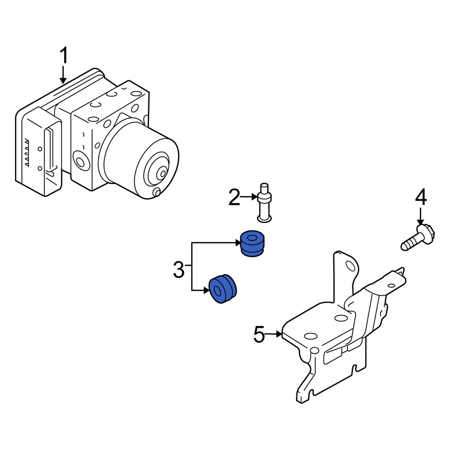 Suzuki OE 5611275F00 ABS Modulator Insulator