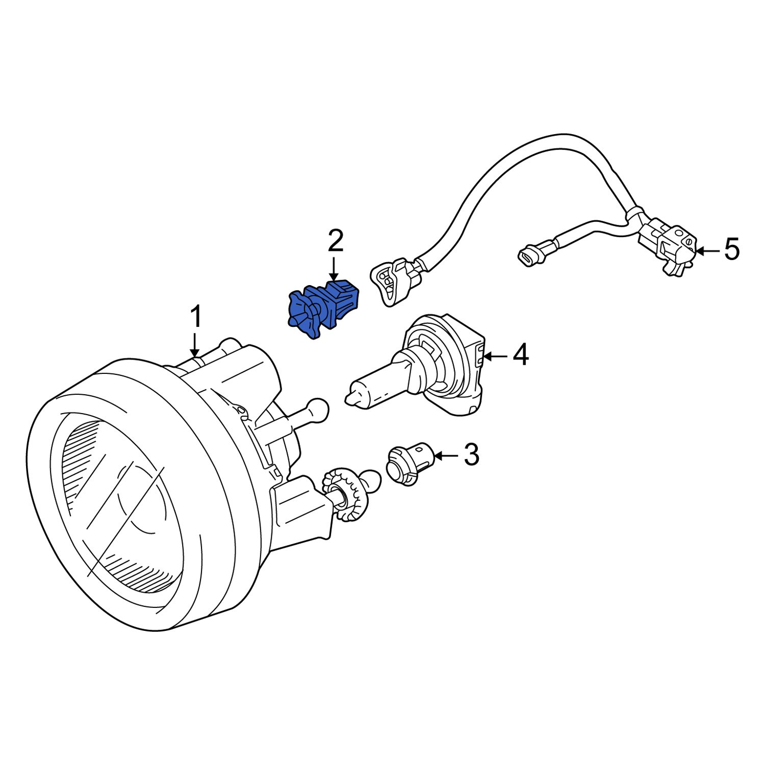 Suzuki OE 3515354GA0 Upper Fog Light Clip