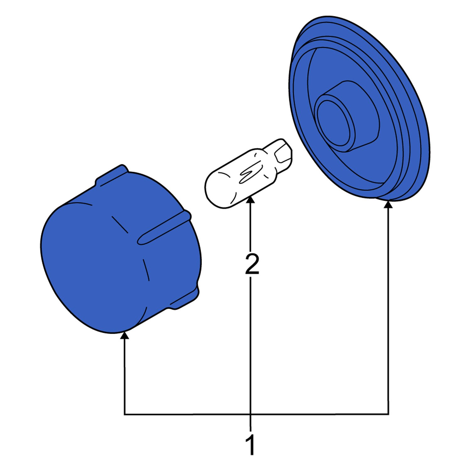 Suzuki OE 3591075F31 Rear License Plate Light Assembly
