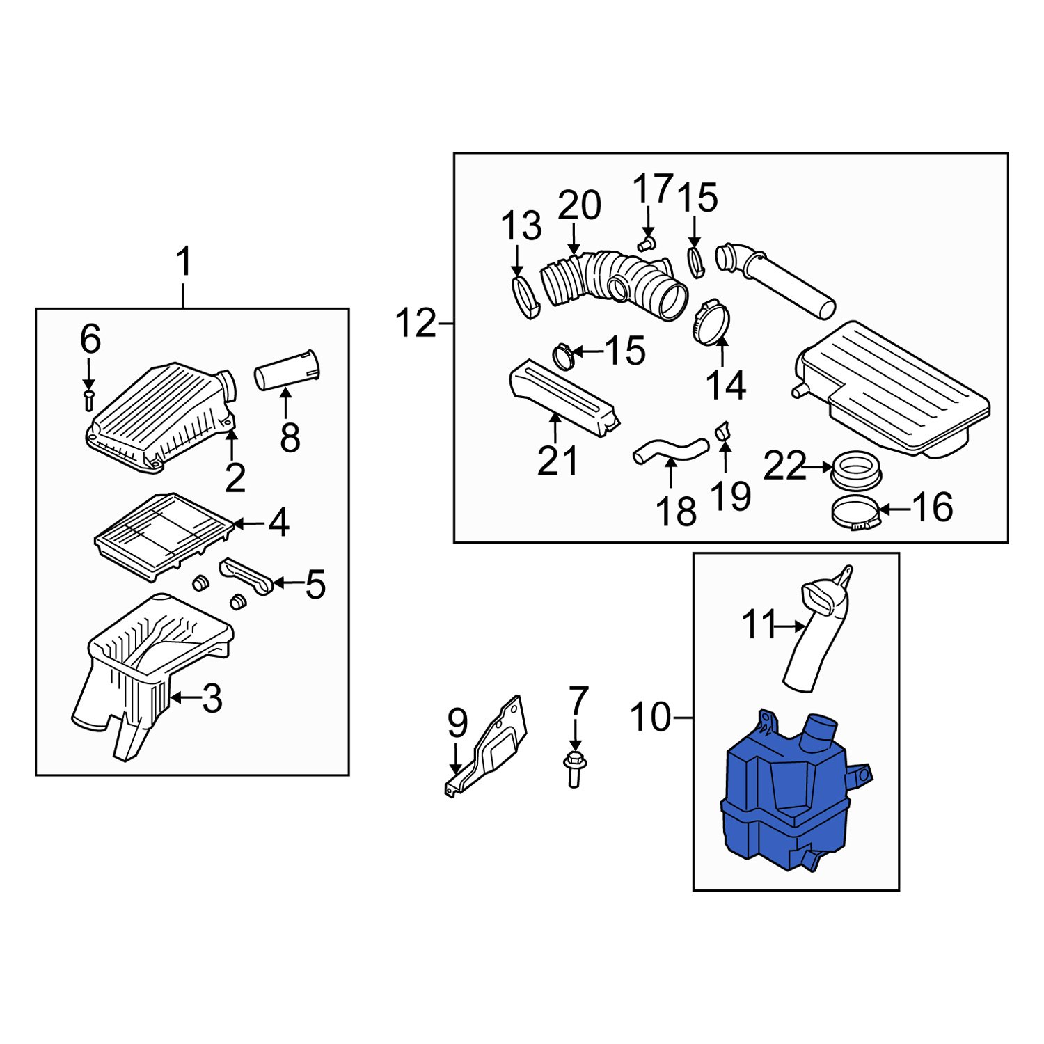Suzuki OE 1376185Z00 Engine Air Intake Resonator