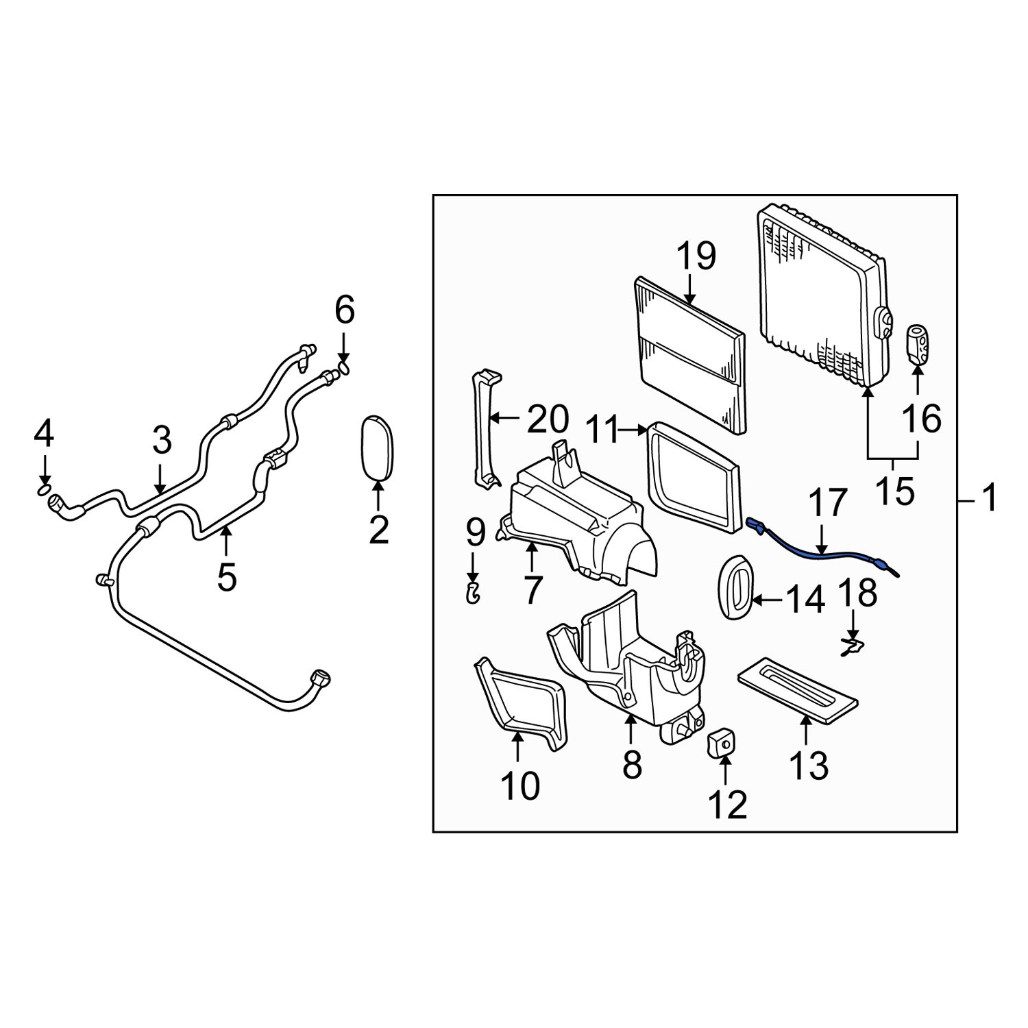 Suzuki OE 9554165D01 A/C Evaporator Temperature Sensor