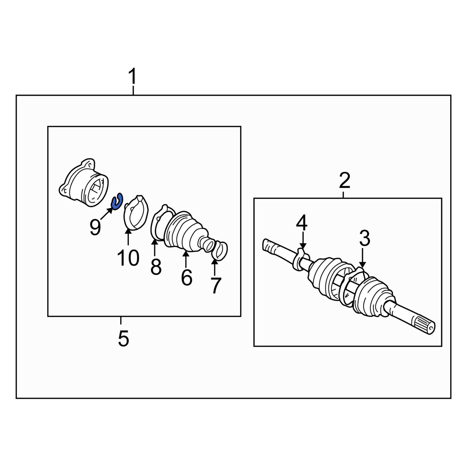 Suzuki OE 4411154J50 CV Joint CClip