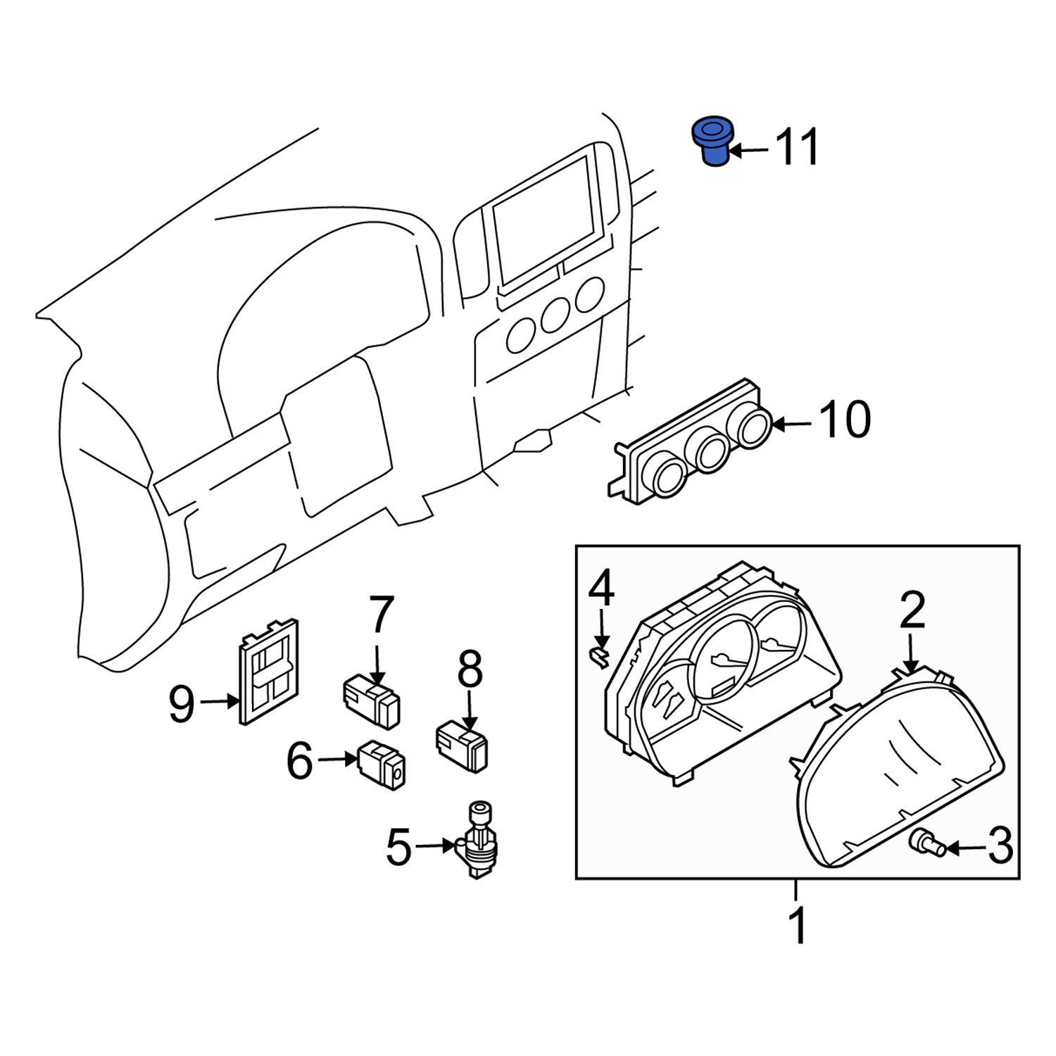 Suzuki OE 9564254J01 Ambient Light Sensor Suzuki OE 9564254J01 Ambient Light Sensor