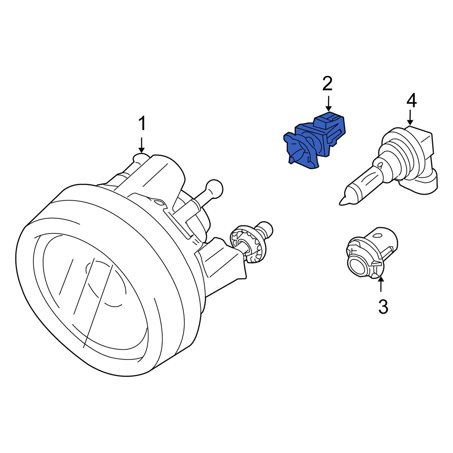 Suzuki OE 3515354GA0 Upper Fog Light Clip