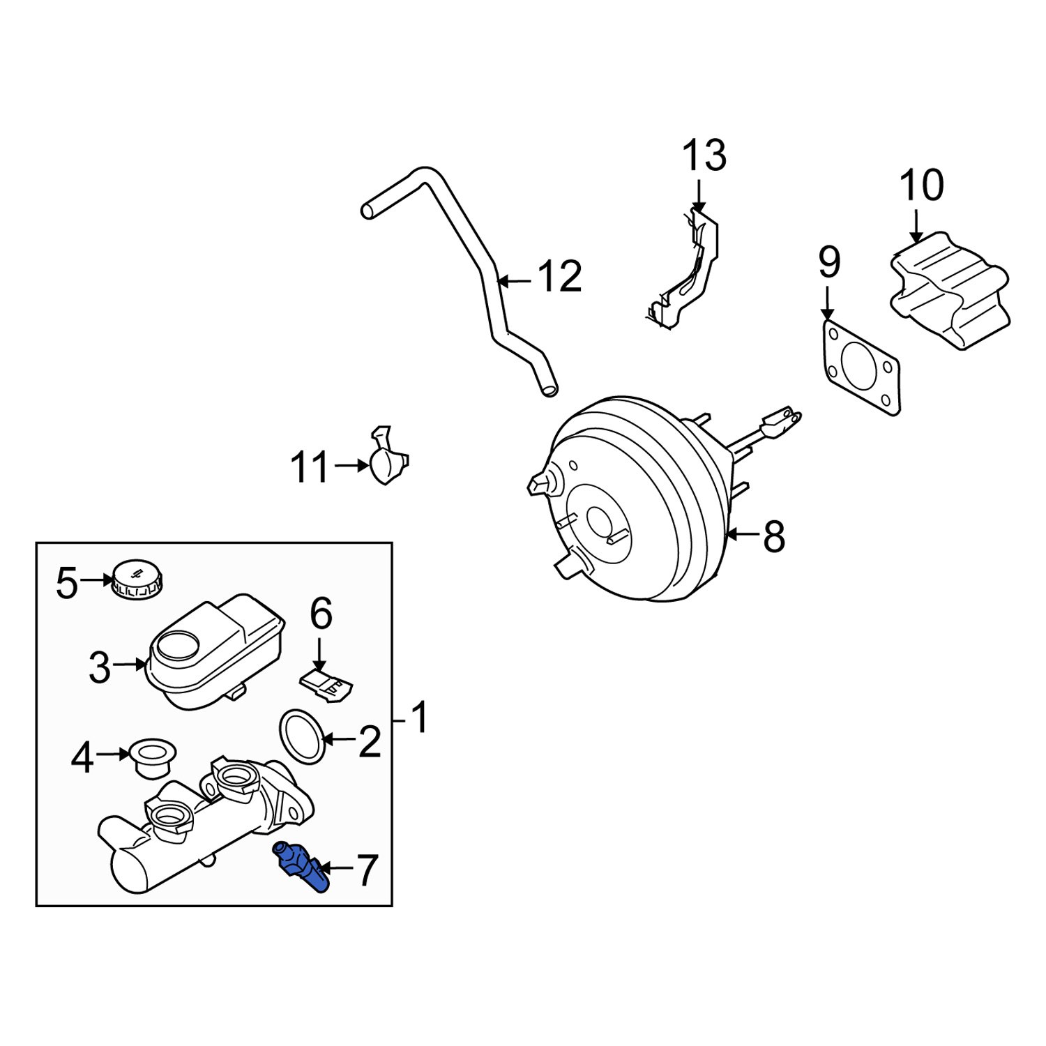 Suzuki OE 5111082Z00 Brake Fluid Pressure Sensor