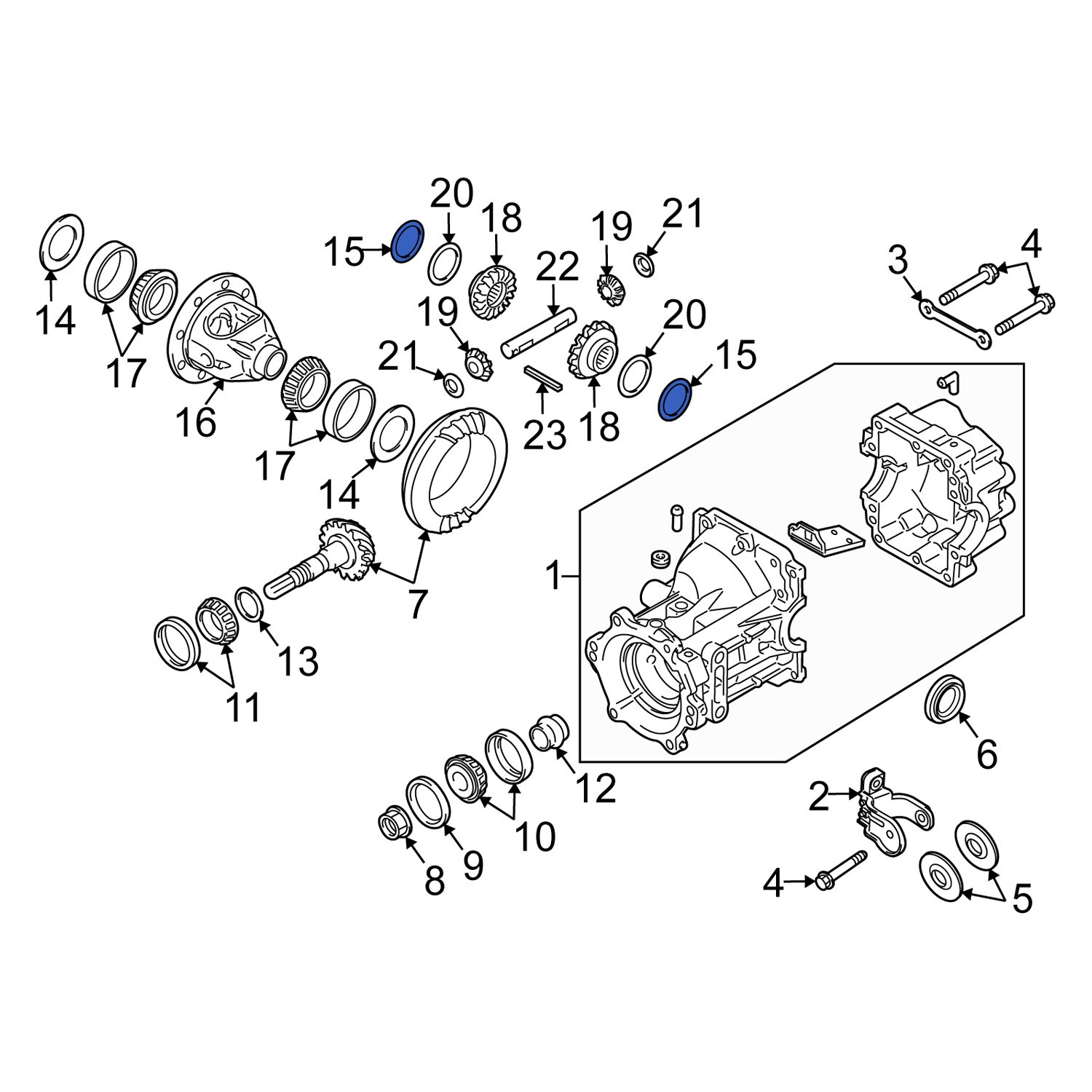 Suzuki OE 0916035004 Rear Differential Carrier Bearing Shim