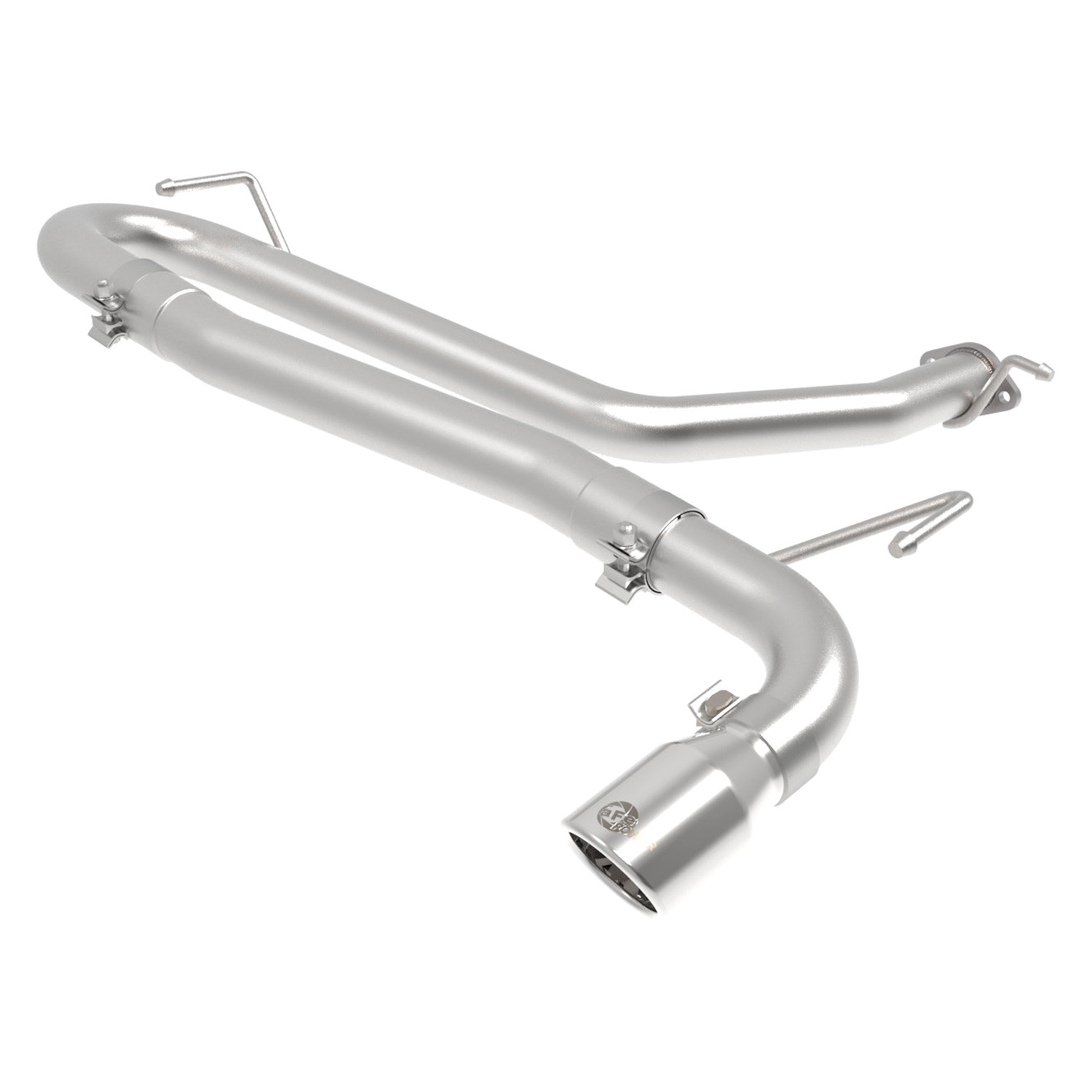 aFe Takeda 2.5in SS Axle-Back Exhaust w/ Blue Flame Tips | Mazda 3 (14-18) (49-37014-L)