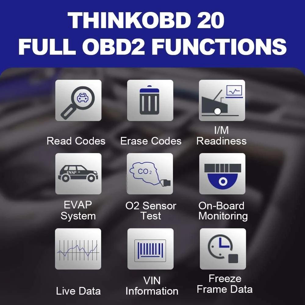 THINKCAR® 3.03.01.0002 THINKOBD 20 OBD2 Scan Tool for Check Engine